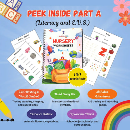 Preschool Kids Worksheets - Buy 1 Get 1 Free - Ambition Kids