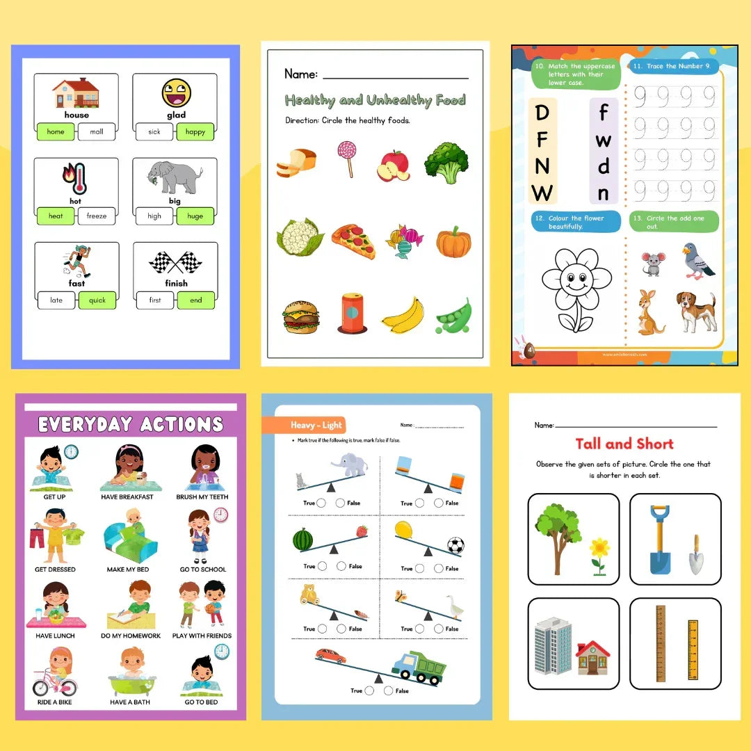 200+ Kids Worksheet Activities - Ambition Kids