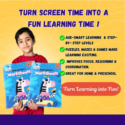 Age 5+ Brain Booster Worksheets (350+ Activities) - Ambition Kids