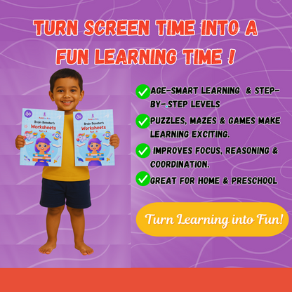 Age 4+ Brain Booster Worksheets (350+ Activities) - Ambition Kids