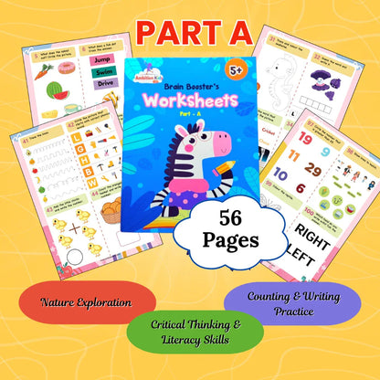 Age 5+ Brain Booster Worksheets (350+ Activities) - Ambition Kids