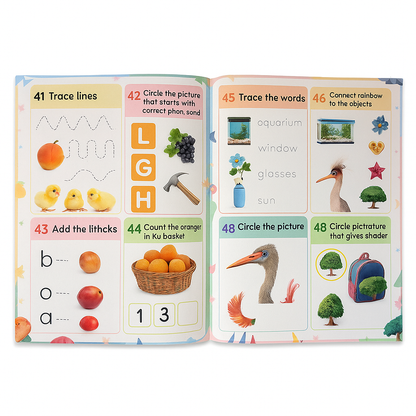 ✨ Nursery & Brain Booster Worksheets – 4-Book Set (Ages 3-4) - Ambition Kids