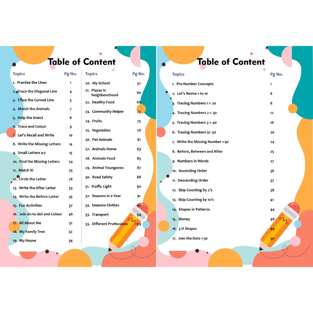 ✨ LKG & Brain Booster Worksheets – 4-Book Set (Ages 4–5) - Ambition Kids