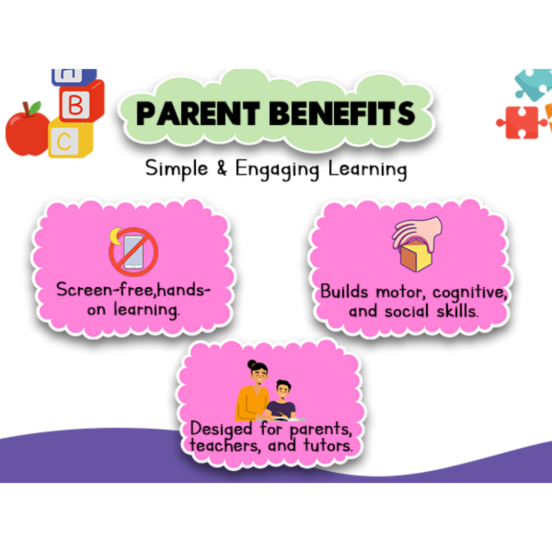 ✨ Nursery & Brain Booster Worksheets – 4-Book Set (Ages 3-4) - Ambition Kids