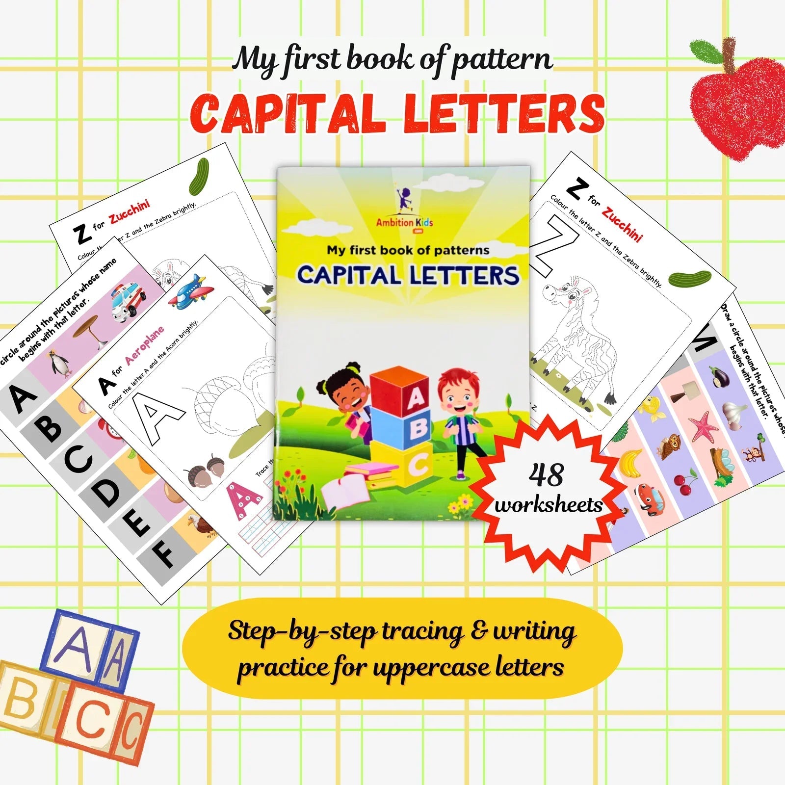 My First Books of Patterns Pencil Control - Ambition Kids