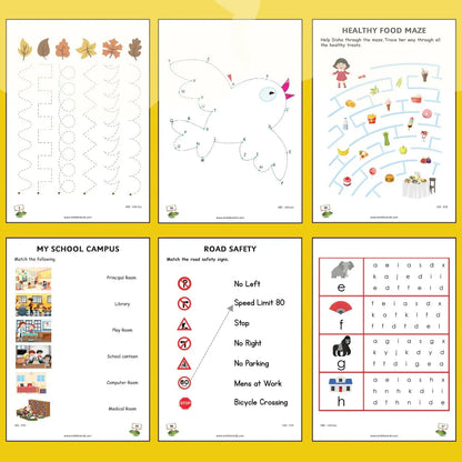 Preschool Kids Worksheet 2 Combo Collection - Buy 1 Get 1 Free - Ambition Kids