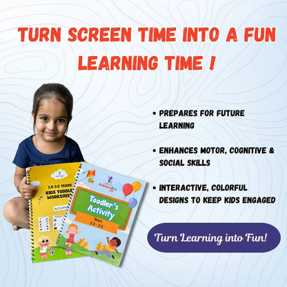 Toddlers 2.5-3.5 Years Kids Worksheets - Ambition Kids