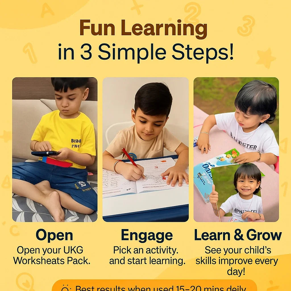 Preschool Kids Worksheets - Buy 1 Get 1 Free - Ambition Kids