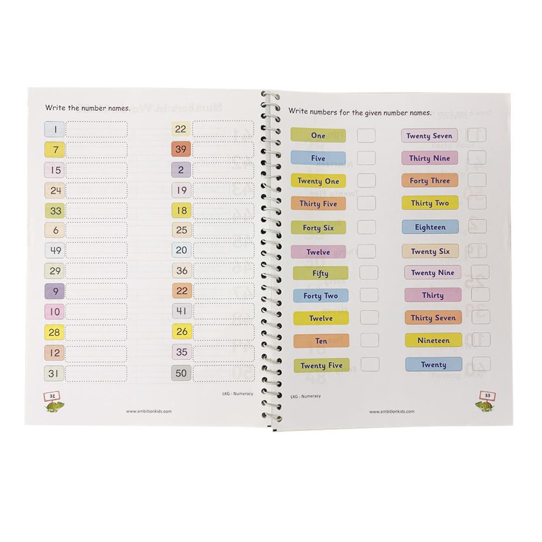 ✨ LKG & Brain Booster Worksheets – 4-Book Set (Ages 4–5) - Ambition Kids