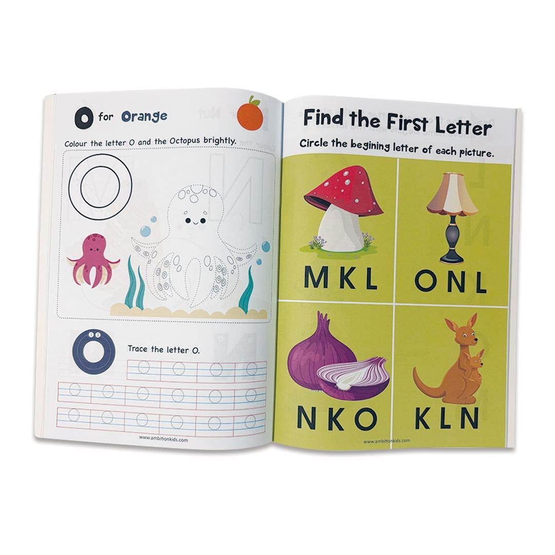 Preschool Kids Worksheet & Brain Booster Combo + 200+ Worksheets - Ambition Kids