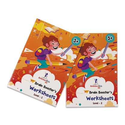 ✨ Nursery & Brain Booster Worksheets – 4-Book Set (Ages 3-4) - Ambition Kids