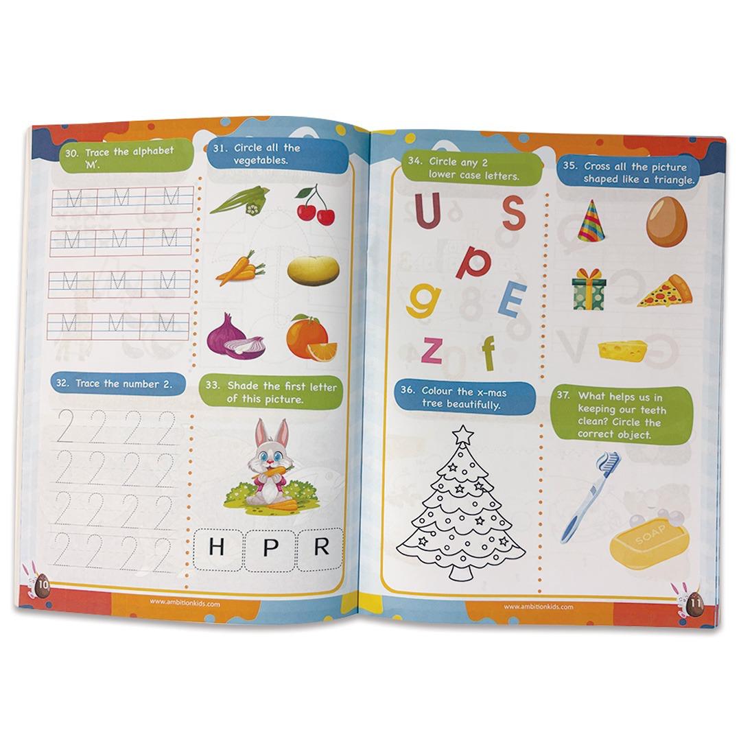 Nursery + Brain Booster + 200+ Worksheets (Ages 2–4) – 3-in-1 Pack - Ambition Kids