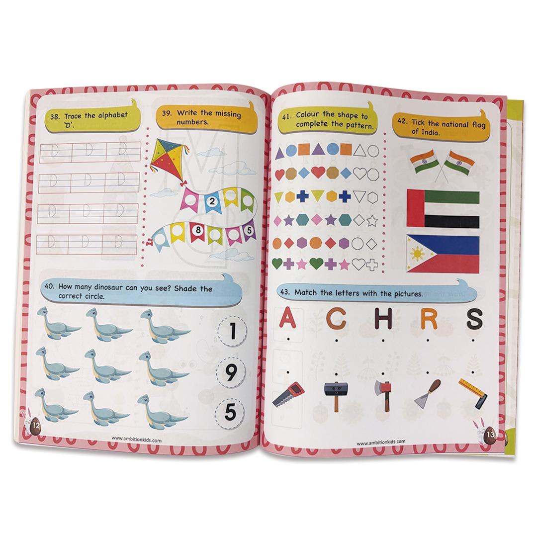 Nursery + Brain Booster + 200+ Worksheets (Ages 2–4) – 3-in-1 Pack - Ambition Kids