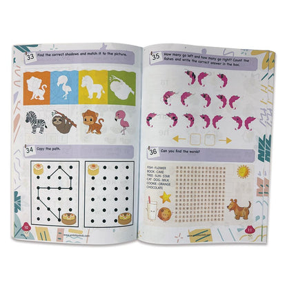 LKG & Brain Booster Combo + 200+ Worksheets (4–6 Yrs) - Ambition Kids