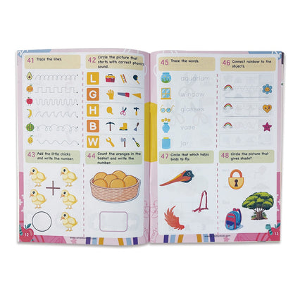 UKG & Brain Booster Worksheets – 4-Book Set (Ages 5–7)  ✅ - Ambition Kids