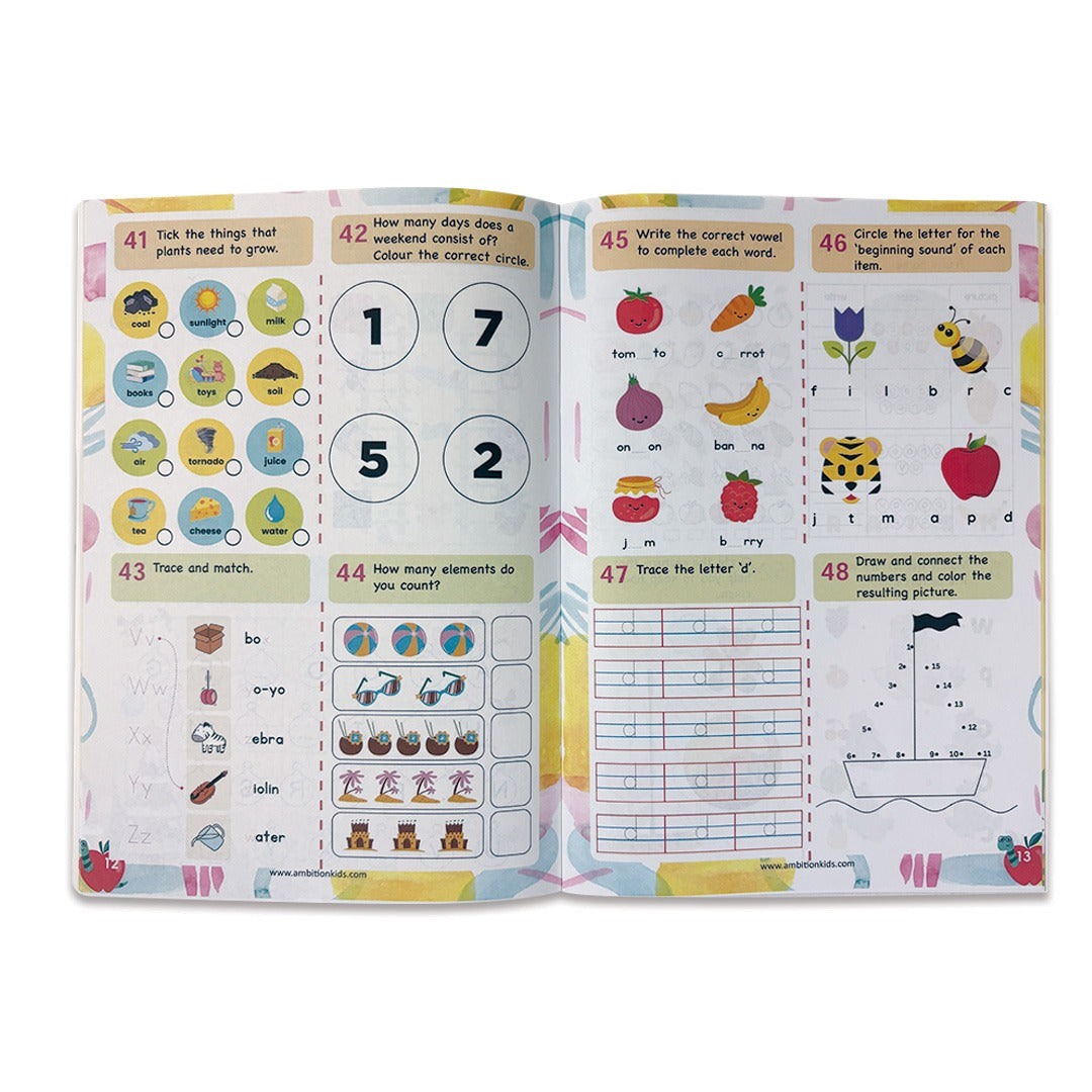 Preschool Kids Worksheet 2 Combo Collection - Buy 1 Get 1 Free - Ambition Kids