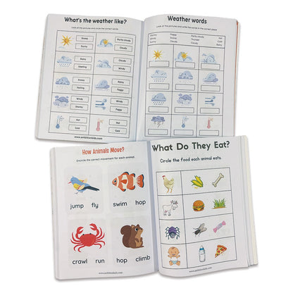 LKG & Brain Booster Combo + 200+ Worksheets (4–6 Yrs) - Ambition Kids