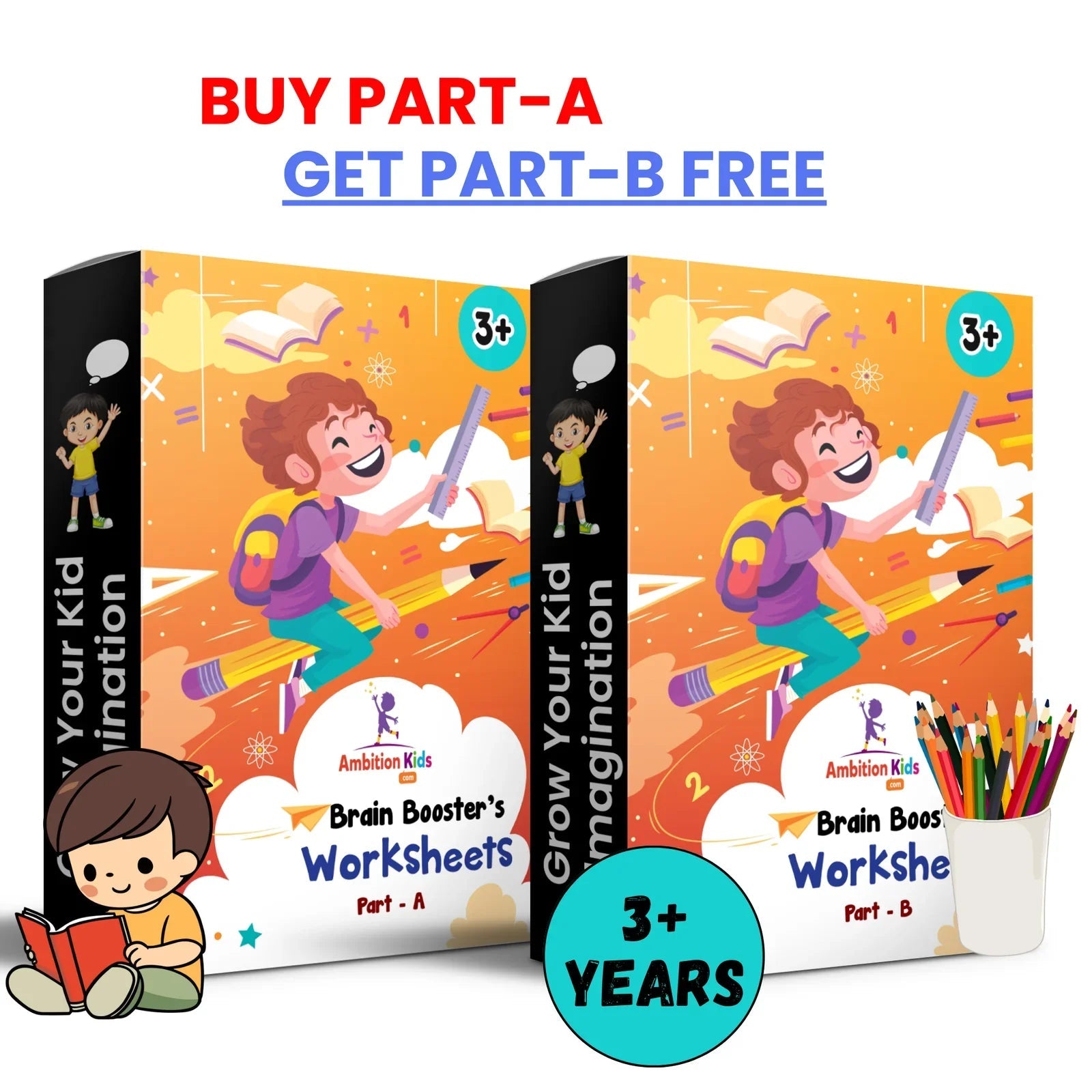 Brain Booster Worksheets For Kids 3 to 5 Age - Ambition Kids