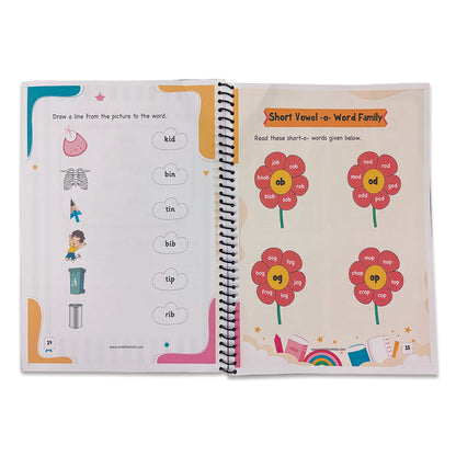 Phonics 4-Book Set – Vowels, A–Z Sounds, Blends & Word Families - Ambition Kids