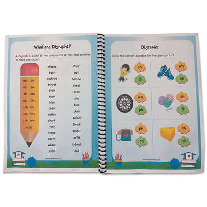 Phonics 4-Book Set – Vowels, A–Z Sounds, Blends & Word Families - Ambition Kids