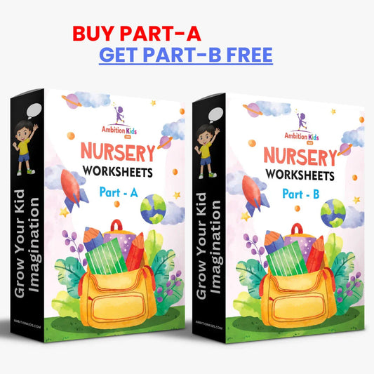 Preschool Kids Worksheets - Buy 1 Get 1 Free - Ambition Kids